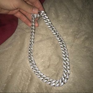 iced out Cuban link chain